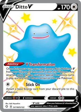 Ditto V Pokémon card #SV118