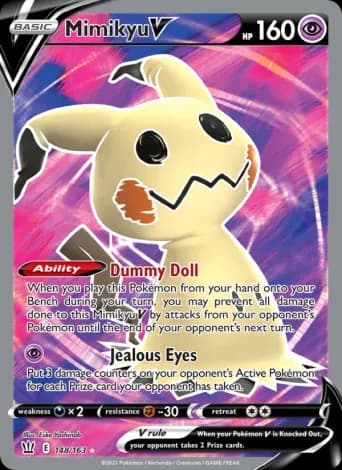 Mimikyu V Pokémon card #148