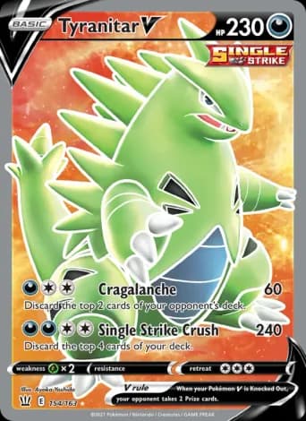 Tyranitar V Pokémon card #154