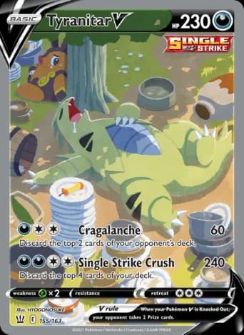 Tyranitar V Pokémon card #155