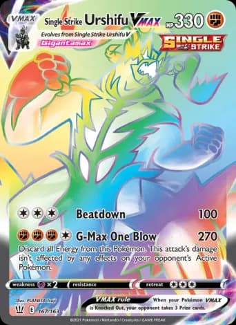 Single Strike Urshifu VMAX Pokémon card #167