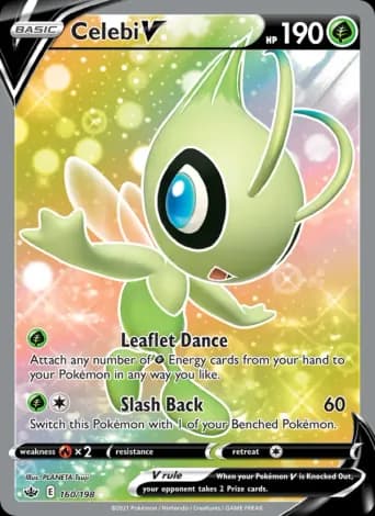 Celebi V Pokémon card #160