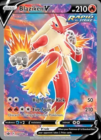 Blaziken V Pokémon card #161