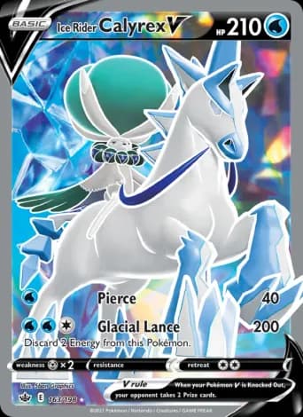 Ice Rider Calyrex V Pokémon card #163