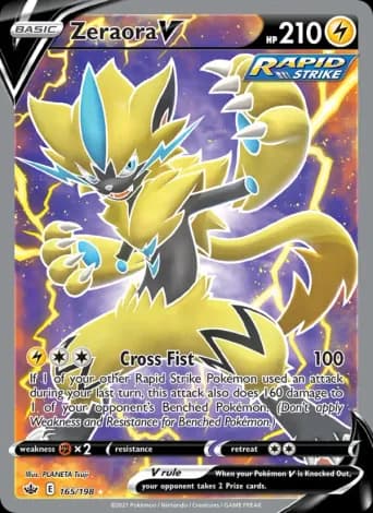 Zeraora V Pokémon card #165