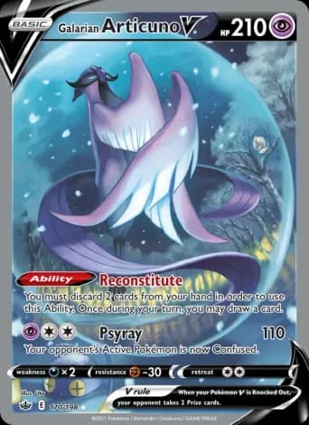 Galarian Articuno V Pokémon card #170