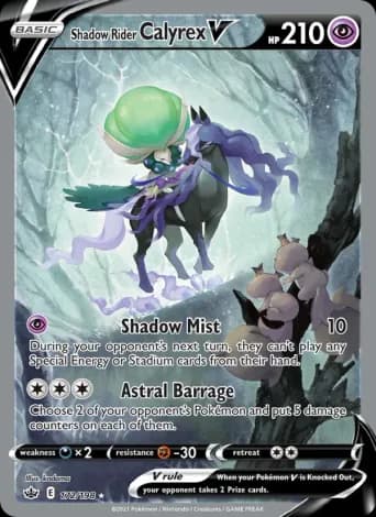 Shadow Rider Calyrex V Pokémon card #172