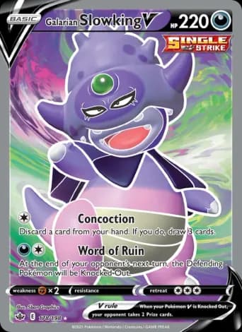 Galarian Slowking V Pokémon card #178