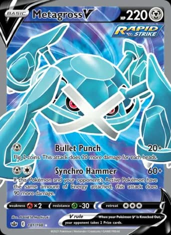 Metagross V Pokémon card #181