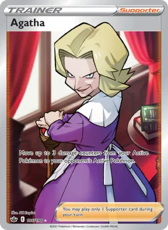 Agatha Pokémon card #186