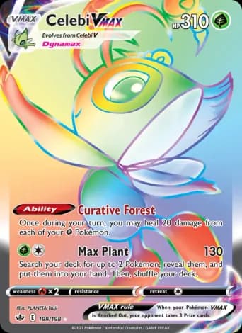 Celebi VMAX Pokémon card #199