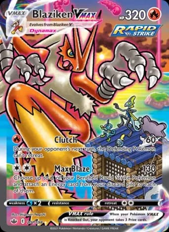 Blaziken VMAX Pokémon card #201