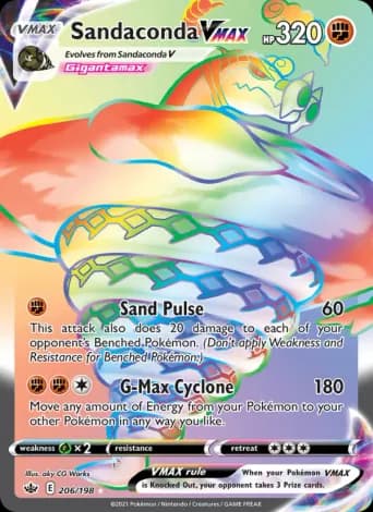 Sandaconda VMAX Pokémon card #206