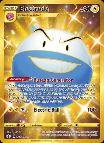 Electrode Pokémon card #222