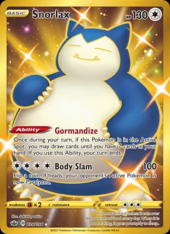 Snorlax Pokémon card #224