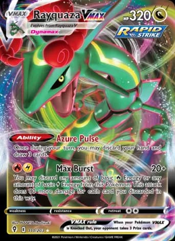 Rayquaza VMAX Pokémon card #111