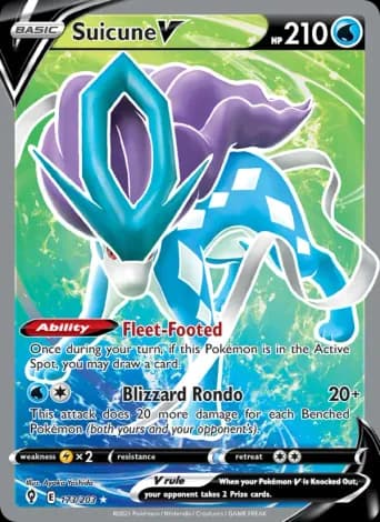 Suicune V Pokémon card #173