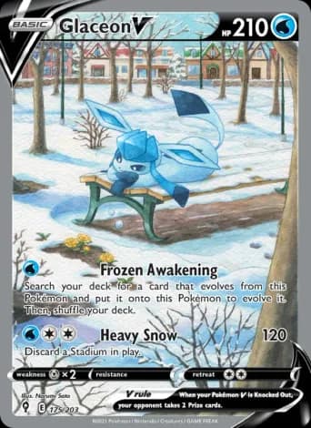 Glaceon V Pokémon card #175