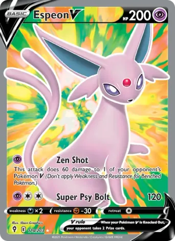 Espeon V Pokémon card #179