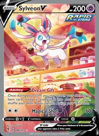 Sylveon V Pokémon card #184
