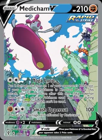 Medicham V Pokémon card #186
