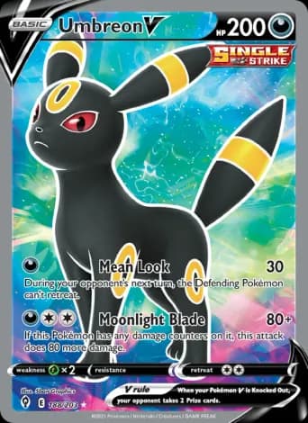 Umbreon V Pokémon card #188