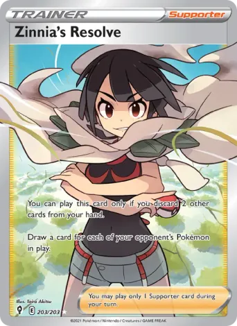 Zinnia's Resolve Pokémon card #203