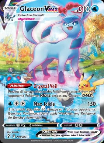 Glaceon VMAX Pokémon card #209