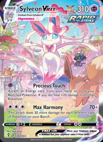 Sylveon VMAX Pokémon card #212