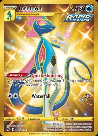 Inteleon Pokémon card #227