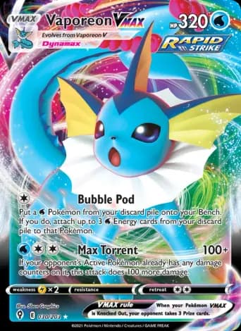 Vaporeon VMAX Pokémon card #30