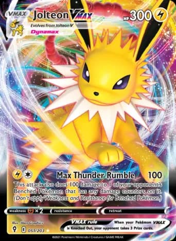Jolteon VMAX Pokémon card #51