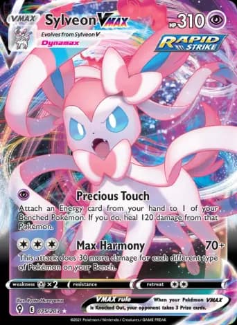 Sylveon VMAX Pokémon card #75