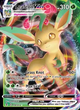 Leafeon VMAX Pokémon card #8