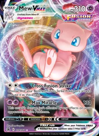 Mew VMAX Pokémon card #114
