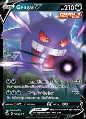 Gengar V Pokémon card #156
