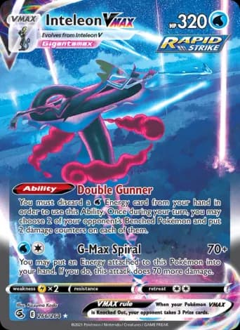Inteleon VMAX Pokémon card #266