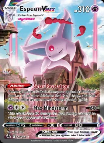 Espeon VMAX Pokémon card #270
