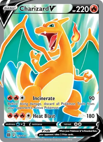 Charizard V Pokémon card #153