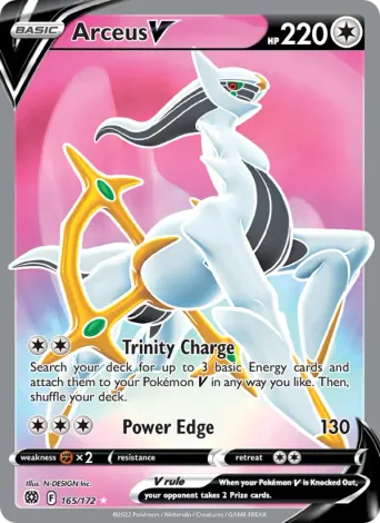 Arceus V Pokémon card #165
