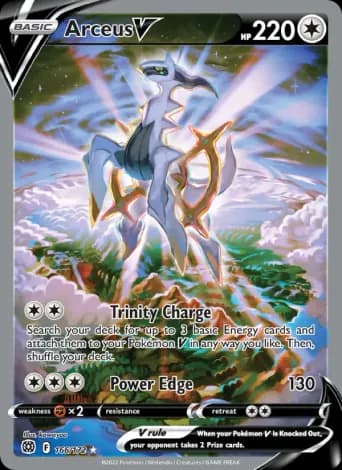 Arceus V Pokémon card #166
