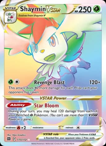 Shaymin VSTAR Pokémon card #173