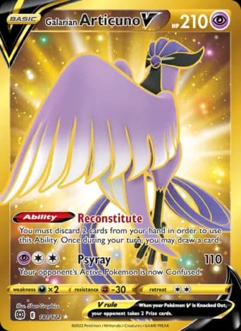 Galarian Articuno V Pokémon card #181