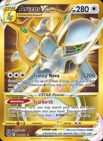 Arceus VSTAR Pokémon card #184