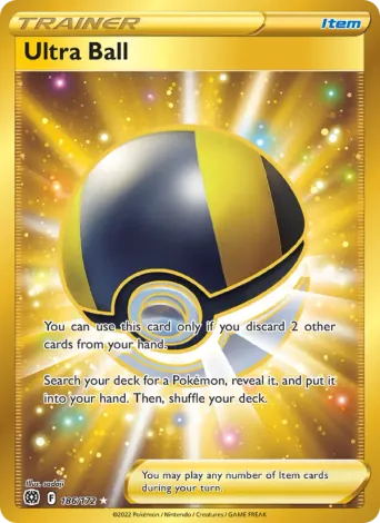 Ultra Ball Pokémon card #186