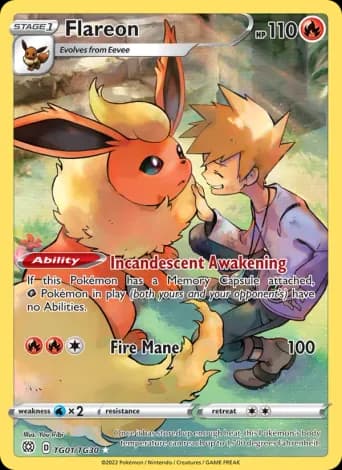 Flareon Pokémon card #TG01