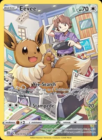 Eevee Pokémon card #TG11