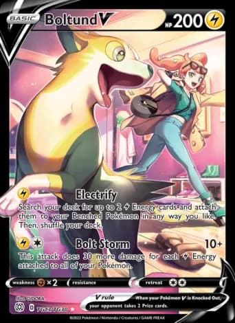 Boltund V Pokémon card #TG13
