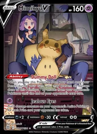 Mimikyu V Pokémon card #TG16