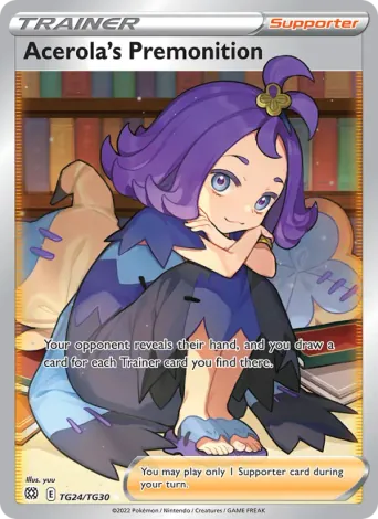 Acerola's Premonition Pokémon card #TG24